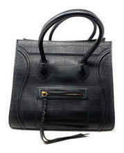 Load image into Gallery viewer, Celine Black Croc
