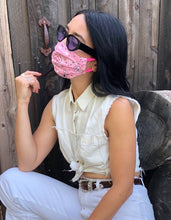 Load image into Gallery viewer, Pink Bandana Mask
